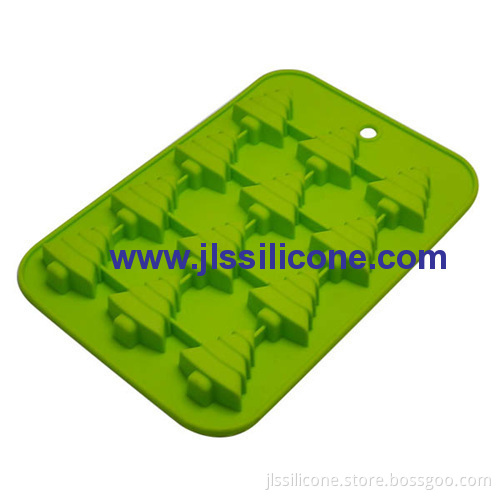 12 Cavity Christmas Tree Silicone Chocolate Molds